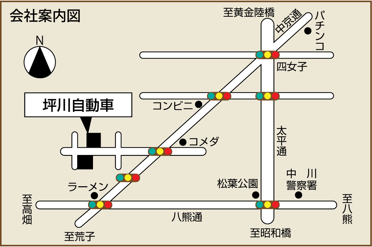 坪川自動車工業地図